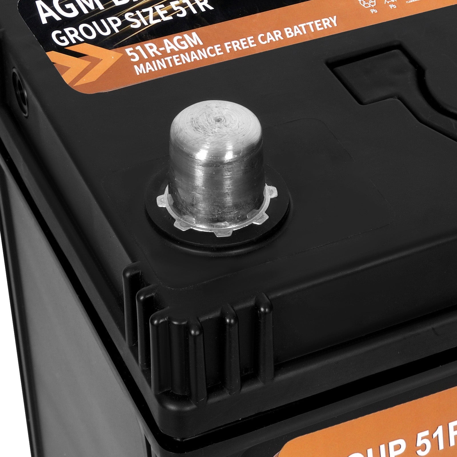 Anlibatt Car AGM Battery Group Size 48 H6 Start Stop Battery 12V 70Ah 760CCA Maintenance Free Rechargeable