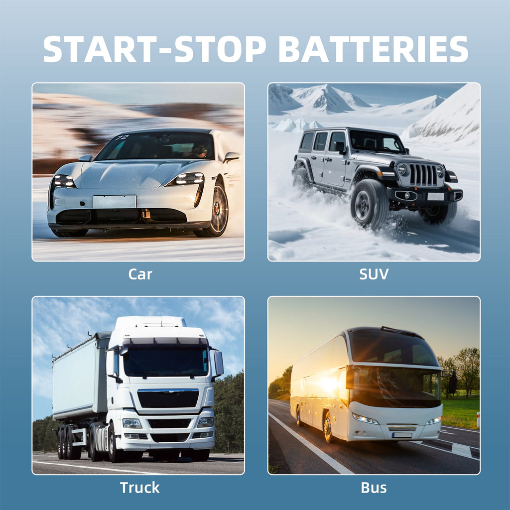 SGFYO Group Size 35 Car Battery,12V 55Ah 650CCA 88RC,AGM Maintenance Free Start Stop Automotive Replacement Battery
