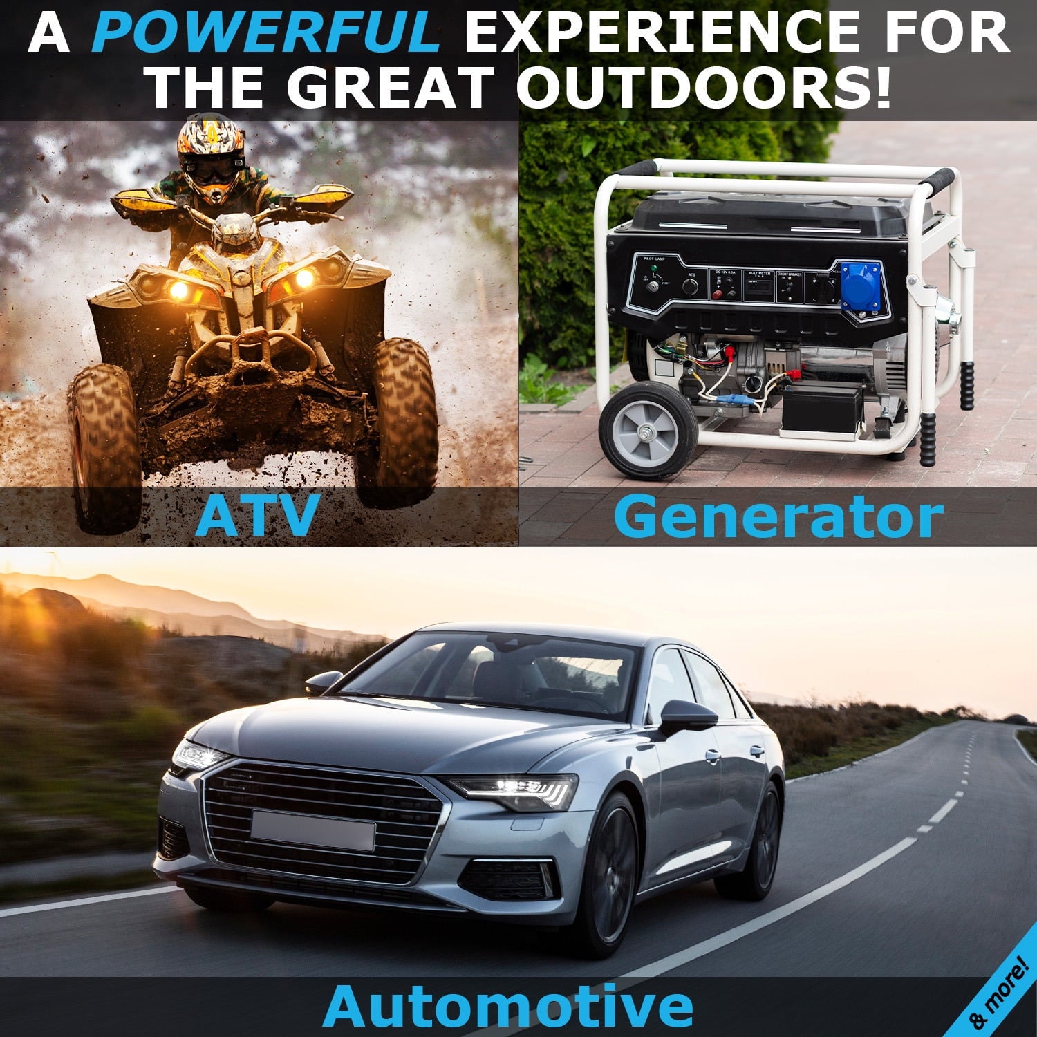 MM-H5 Start and Stop Car BCI Group Size 47 12V 60 AH, 100RC, 680 CCA Rechargeable AGM Car Battery