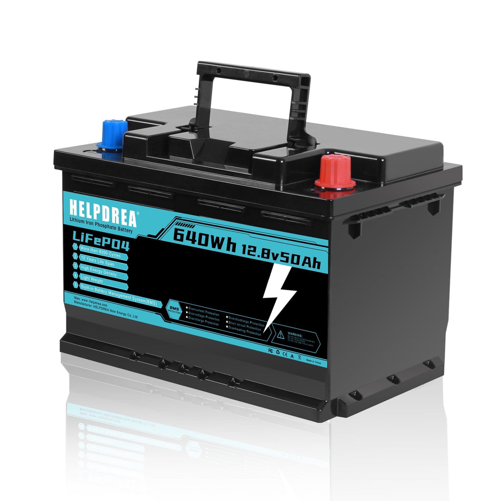 12v 50ah LiFePO4 Battery with 100A BMS Lithium Iron Phosphate Battery for Home Energy Storage Boat Marine Camping