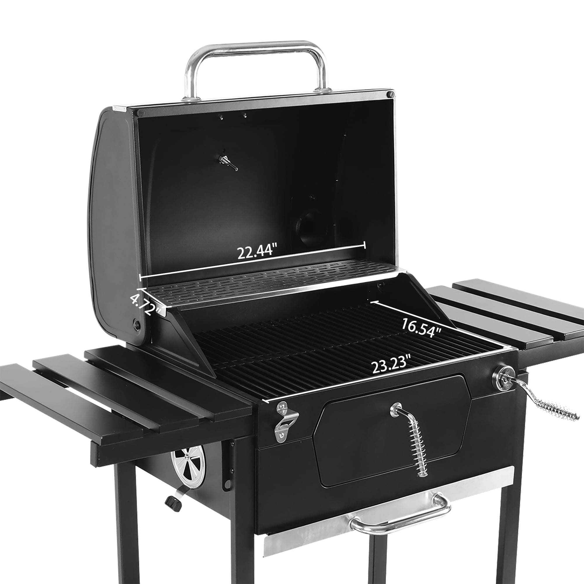 Royal Gourmet CD1824EN, 24-inch Charcoal BBQ Grill, 474 Square Inches, For Outdoor Picnic, Patio Cooking, Backyard Party