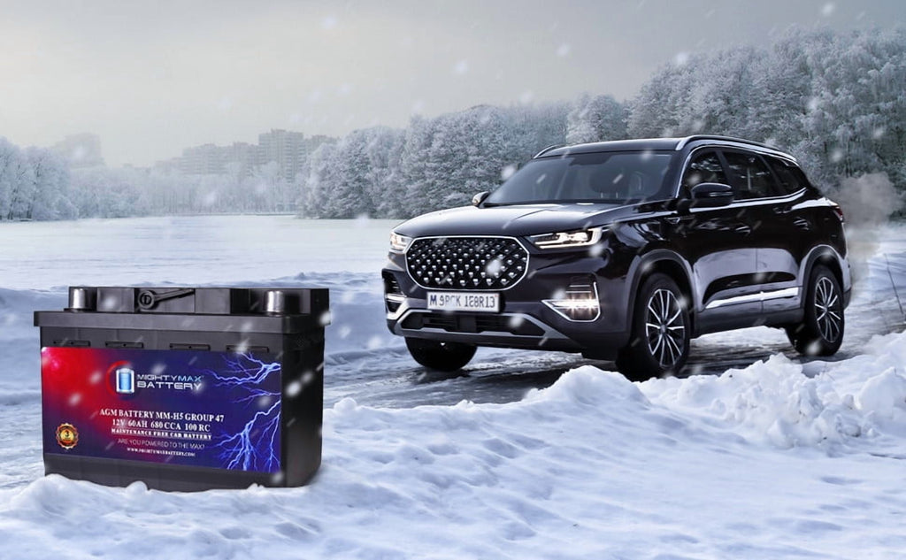 MM-H5 Start and Stop Car BCI Group Size 47 12V 60 AH, 100RC, 680 CCA Rechargeable AGM Car Battery