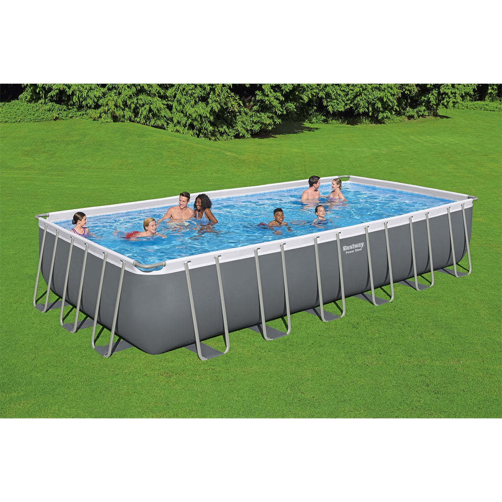 Bestway 18ft x 9ft x 4ft Rectangular Above Ground Swimming Pool Kit