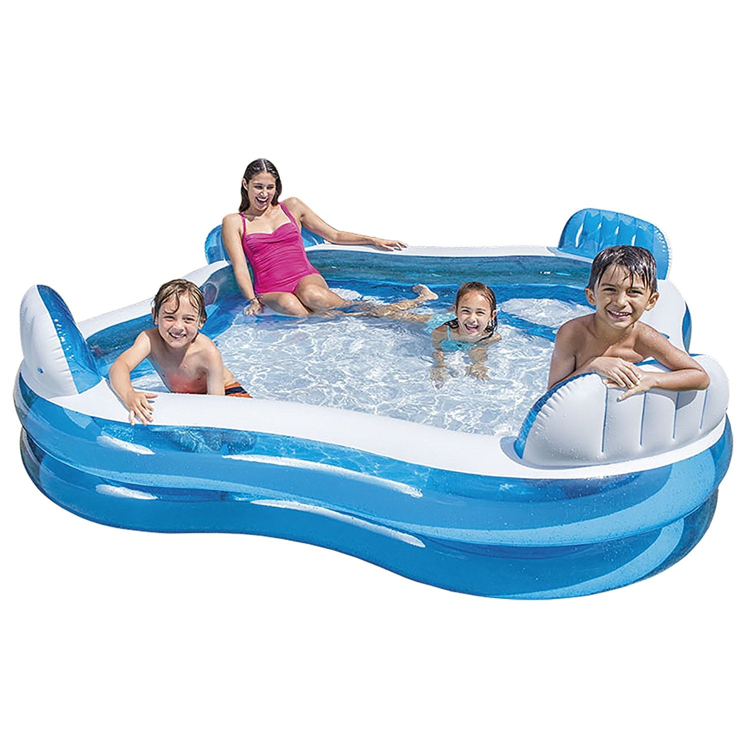 Intex 56475EP Swim Center Family Lounge Inflatable Pool 90 X 90 X 26