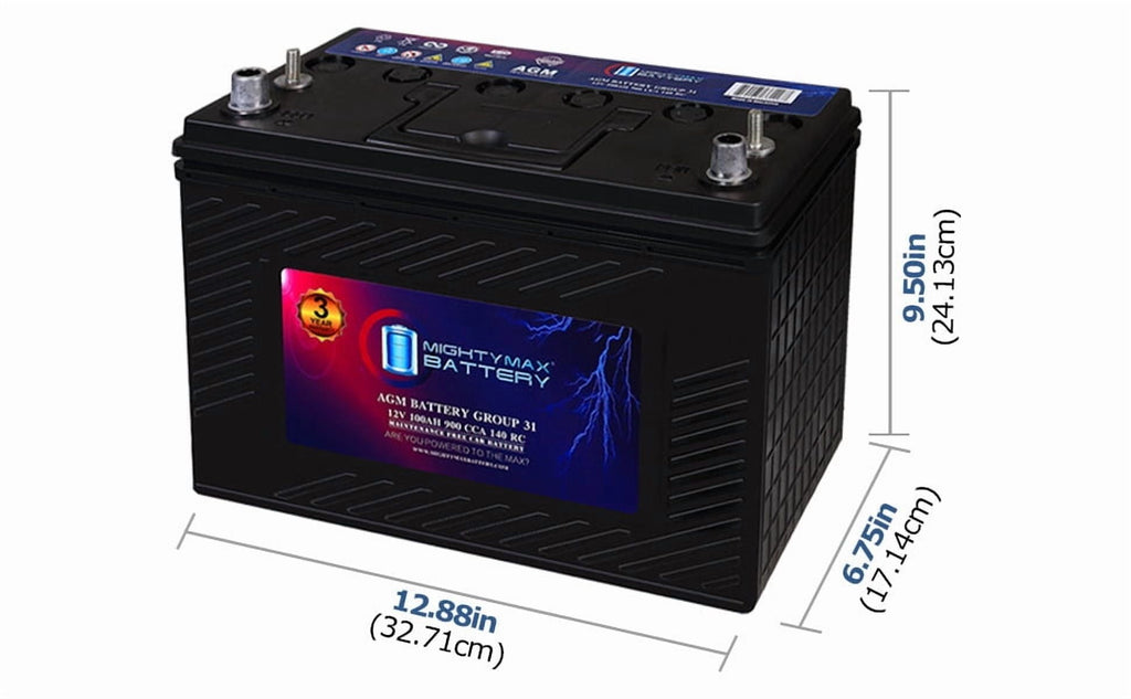 MM-H5 Start and Stop Car BCI Group Size 47 12V 60 AH, 100RC, 680 CCA Rechargeable AGM Car Battery