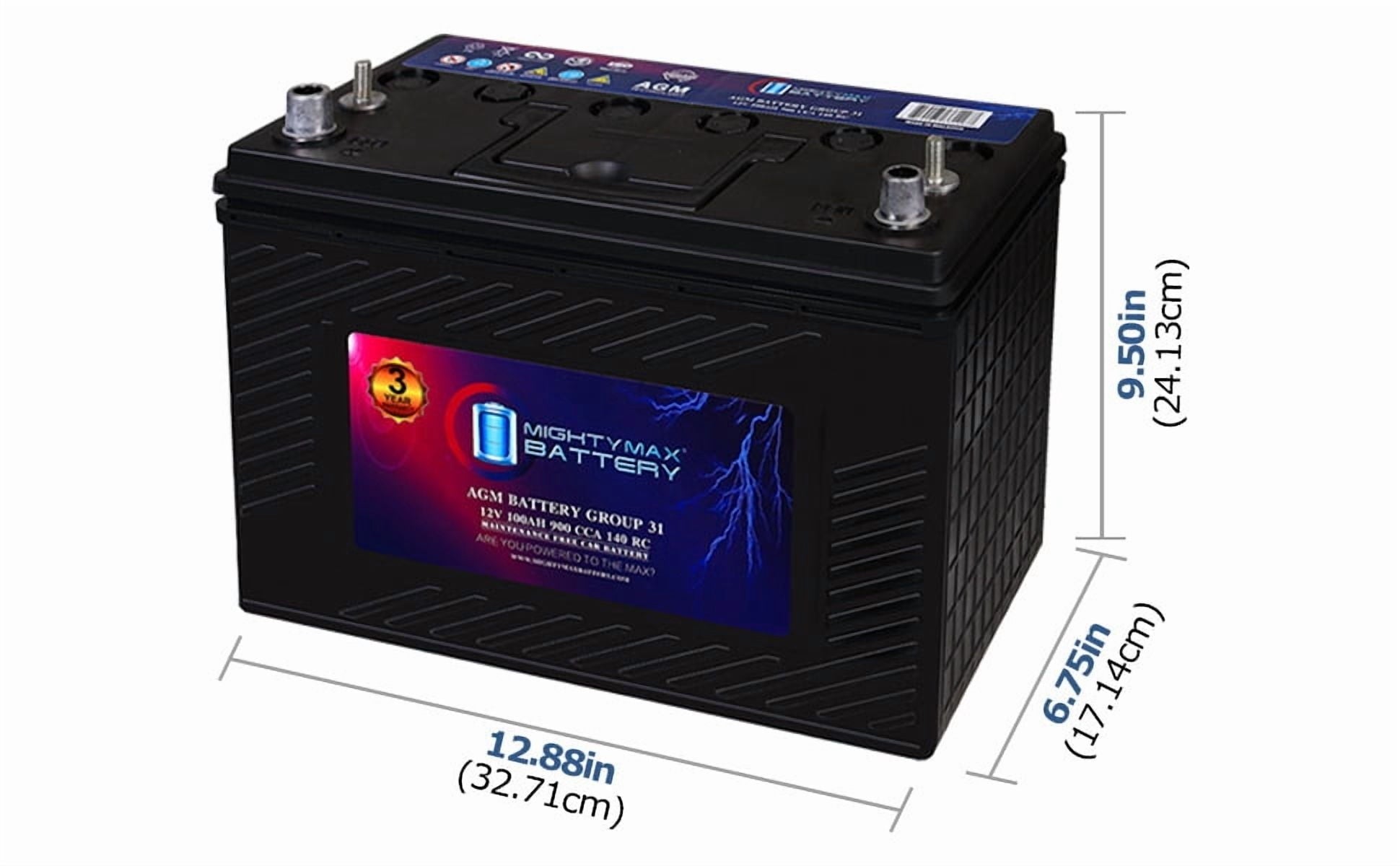 MM-H5 Start and Stop Car BCI Group Size 47 12V 60 AH, 100RC, 680 CCA Rechargeable AGM Car Battery