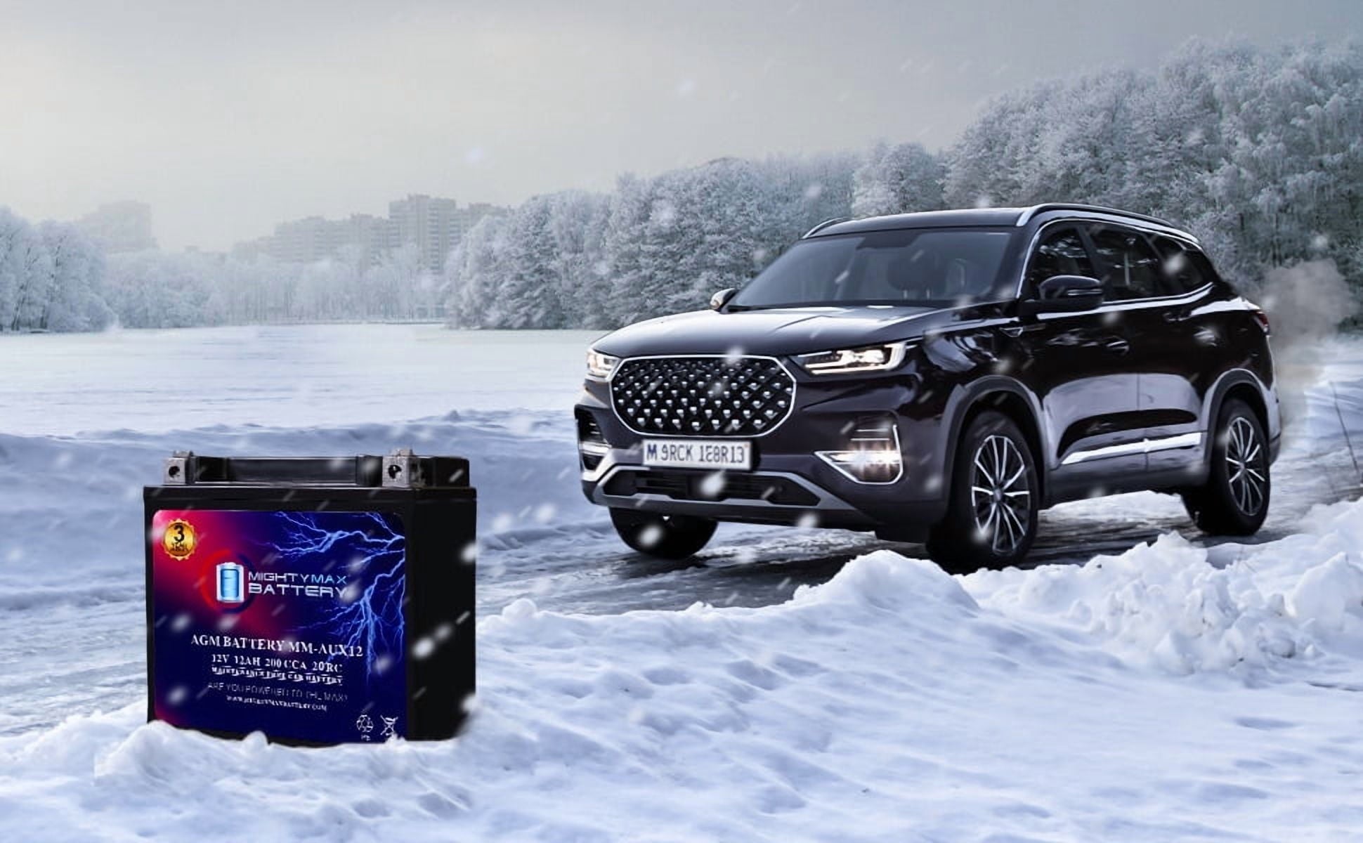 MM-H5 Start and Stop Car BCI Group Size 47 12V 60 AH, 100RC, 680 CCA Rechargeable AGM Car Battery
