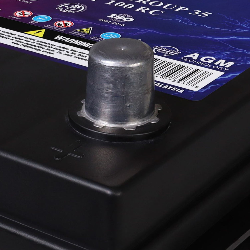 MM-H5 Start and Stop Car BCI Group Size 47 12V 60 AH, 100RC, 680 CCA Rechargeable AGM Car Battery