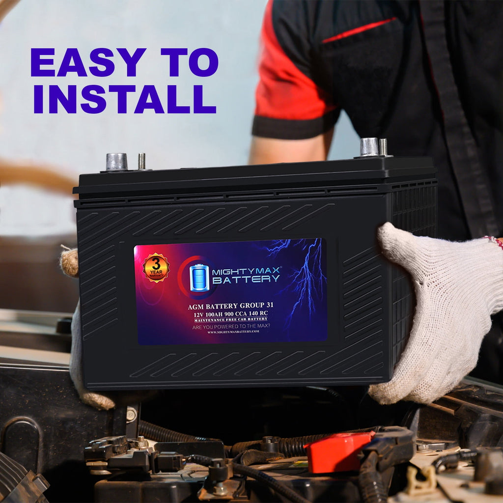 MM-H5 Start and Stop Car BCI Group Size 47 12V 60 AH, 100RC, 680 CCA Rechargeable AGM Car Battery