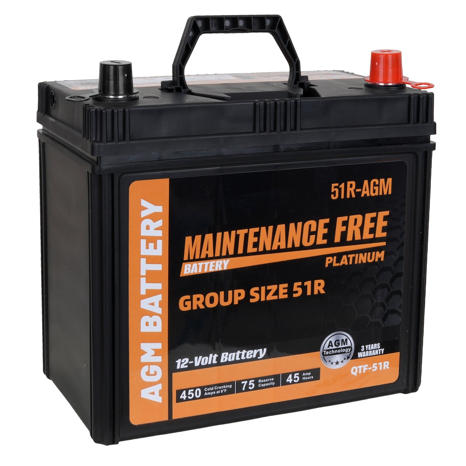 Anlibatt BCI Group 48 Battery, AGM 12 Volt Rechargeable Automotive Batteries for Car, H6 760CCA 70Ah 120RC, Maintenance Free