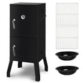 Zimtown Charcoal Grill BBQ Smoker Outdoor Barbecue Pit with 3 Levels Patio Backyard Black