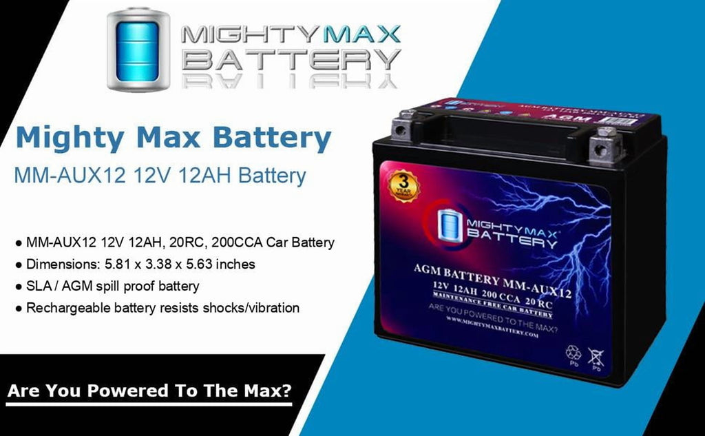 MM-H5 Start and Stop Car BCI Group Size 47 12V 60 AH, 100RC, 680 CCA Rechargeable AGM Car Battery