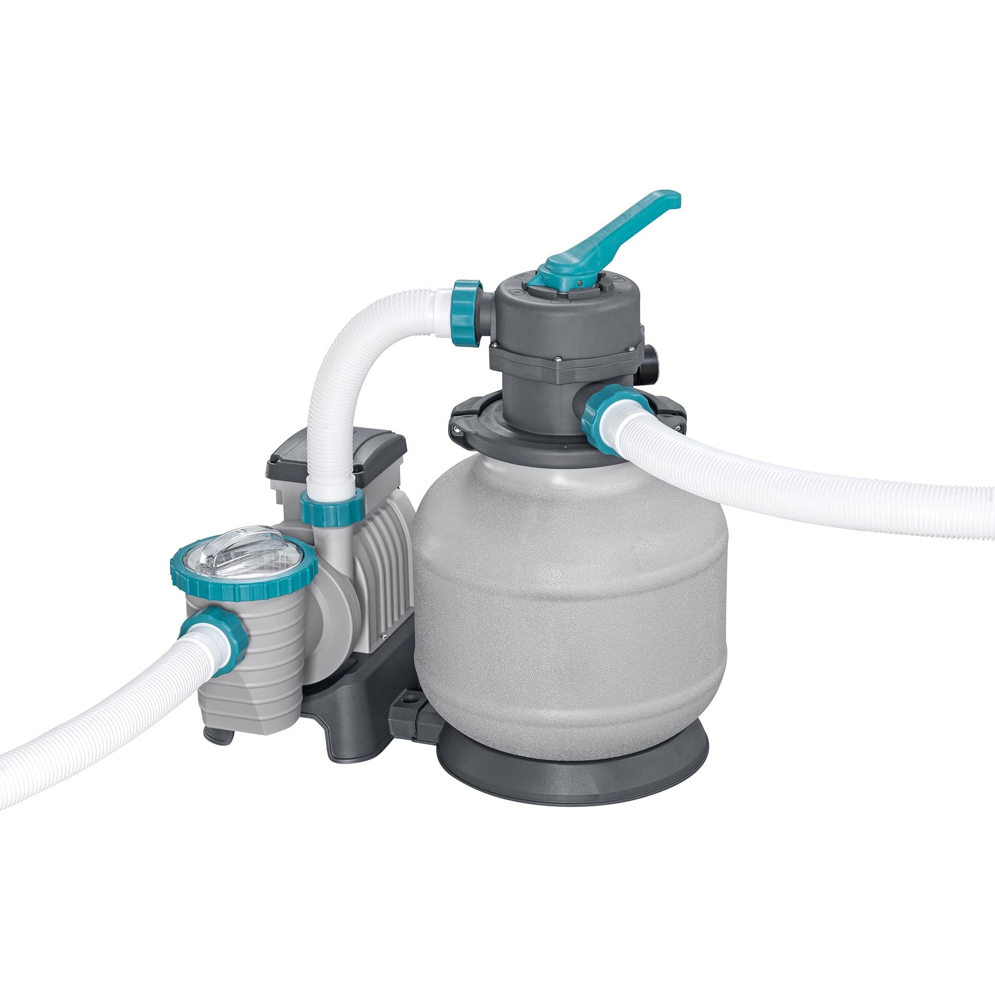 Bestway APX 365 18'x9'x52 Metal Frame Above Ground Pool Set with Sand Filter Pump