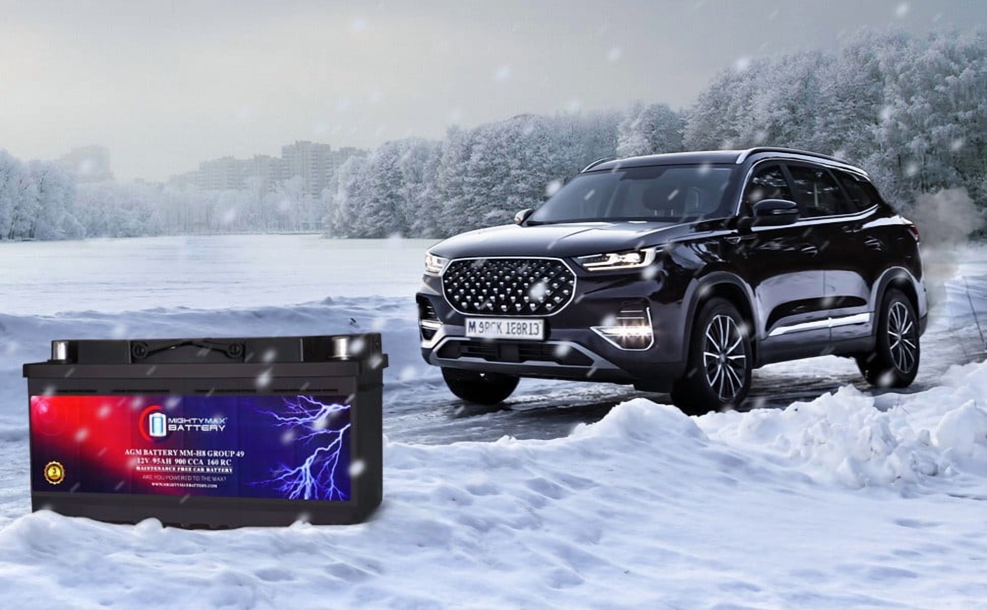 MM-H5 Start and Stop Car BCI Group Size 47 12V 60 AH, 100RC, 680 CCA Rechargeable AGM Car Battery