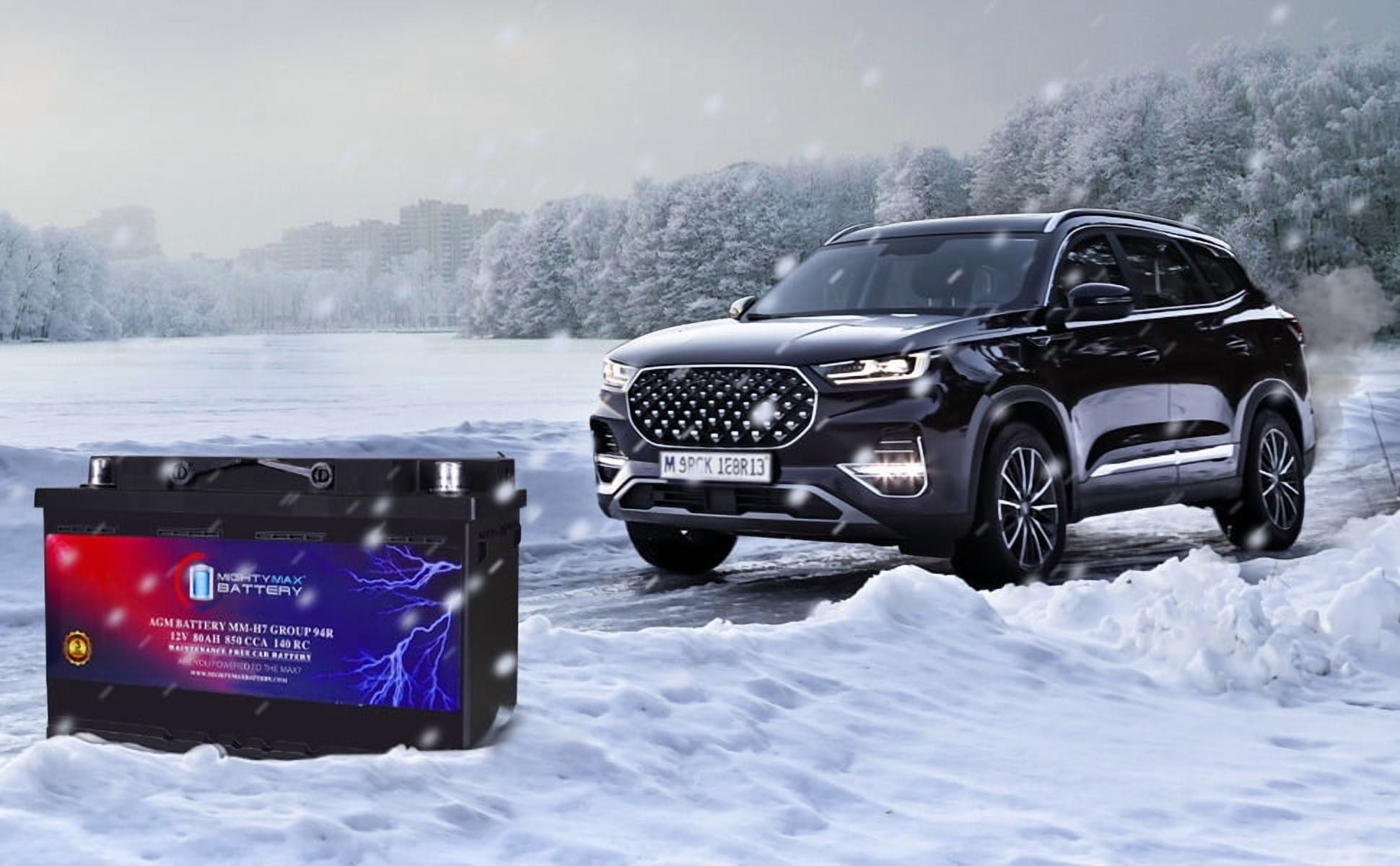 MM-H5 Start and Stop Car BCI Group Size 47 12V 60 AH, 100RC, 680 CCA Rechargeable AGM Car Battery