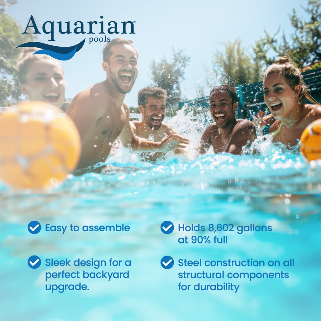 Aquarian Phoenix 18' x 52 Steel Frame DIY Family Size Above Ground Pool