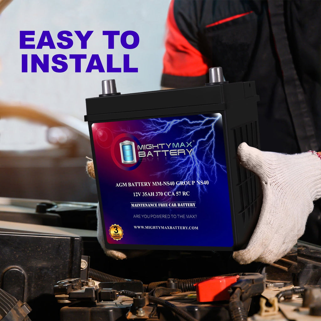 MM-H5 Start and Stop Car BCI Group Size 47 12V 60 AH, 100RC, 680 CCA Rechargeable AGM Car Battery
