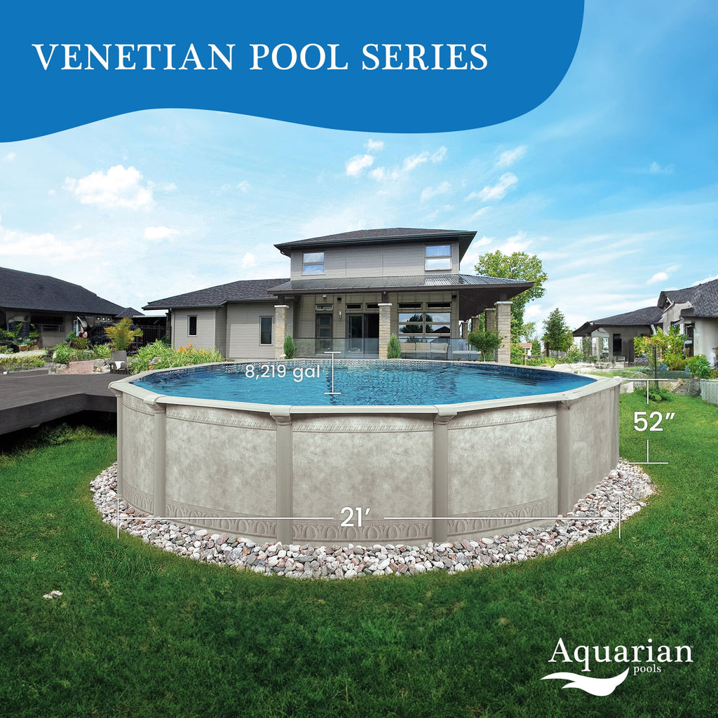 Aquarian Phoenix 18' x 52 Steel Frame DIY Family Size Above Ground Pool