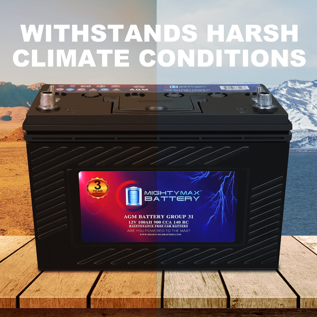 MM-H5 Start and Stop Car BCI Group Size 47 12V 60 AH, 100RC, 680 CCA Rechargeable AGM Car Battery