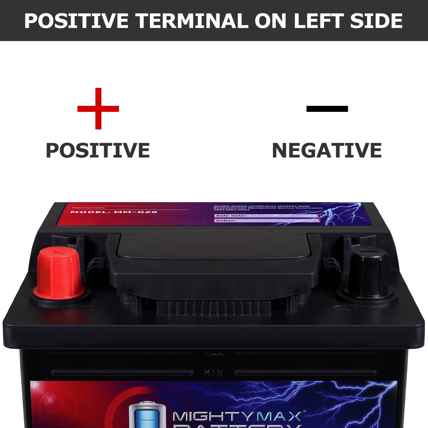 MM-H5 Start and Stop Car BCI Group Size 47 12V 60 AH, 100RC, 680 CCA Rechargeable AGM Car Battery